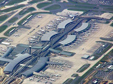 panorámica del aeropuerto Charles de Gaulle, Paris