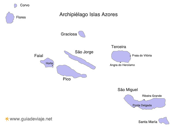 Mapa de Azores