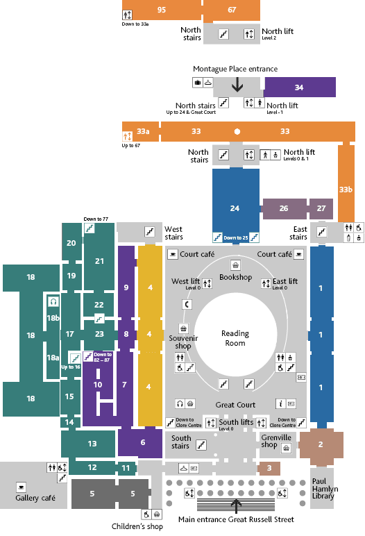 mapa del museo britanico